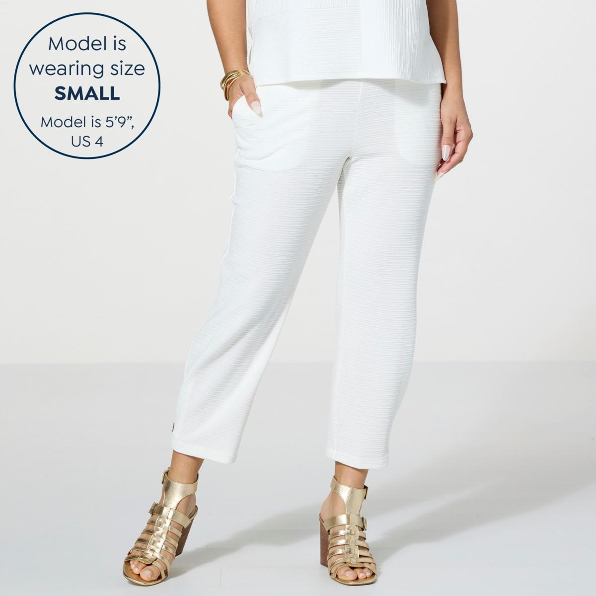 WynneLayers Ottoman Knit Button Hem Pant - 22347226 | HSN