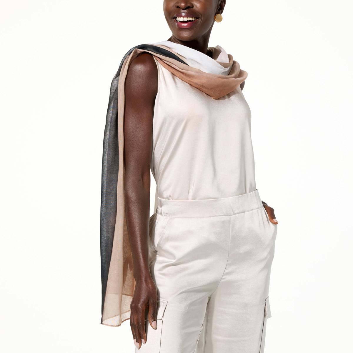 WynneLayers Printed Gauze Scarf 22878086 HSN