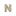 Letter N