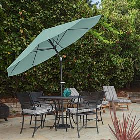 10' Auto-Tilt Patio Umbrella with Easy Crank - Dusty Green