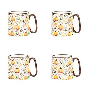 10 Strawberry Street Bella Harvest Berry Pumpkins, Set of 4