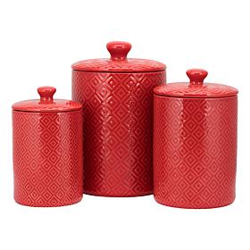 10
Strawberry Street Diamond 3-piece Canister Set