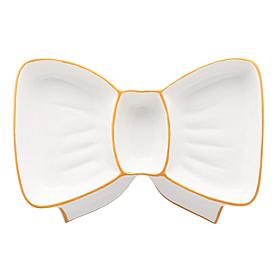 10 Strawberry Street Gold Bow Sectioned Serving Platter