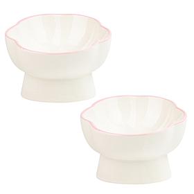 10 Strawberry Street Paws
Up Elevated Pet Bowl, 4.5", Pink, Set of 2