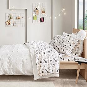100% Cotton Flannel 4-piece Sheet Set with Novelty Print