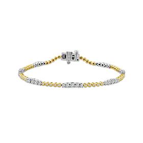 10K Two-Tone 3/4ctw Diamond Fashion Bracelet