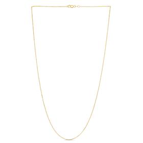 10K Yellow Gold Classic Diamond Cut Cable Chain Necklace