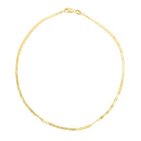10K Yellow Gold Classic Mariner Bracelet with Lobster Clasp