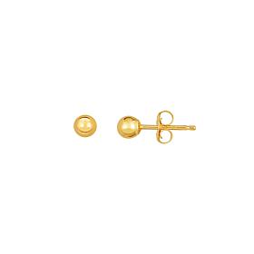 14K 5mm Polished Yellow Gold Ball Stud Earrings