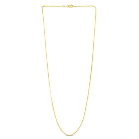 14K Yellow Gold 0.87mm Box Chain Necklace - 18"