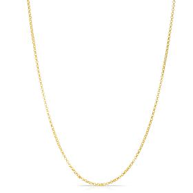 14K Yellow Gold 20" 1.9mm Rolo and Oval Chain