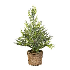 18-in Christmas Tree with 15 LED Lights by Nearly Natural