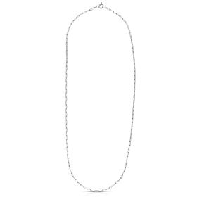 18" Sterling Silver 1.8mm Diamond-Cut Paperclip Chain Necklace