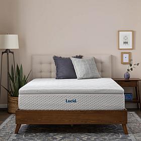 2” Bamboo Charcoal and Gel Memory Foam Mattress Topper, Twin XL