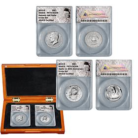 2019-S Apollo 11 50th Anniversary and John F. Kennedy Half Dollar Set