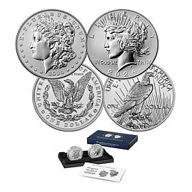 2024 Morgan and Peace Dollar SF Mint Reverse Proof 2-Piece Set