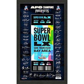 2025-26 NFL AFC Champions Super Bowl LX Commemorative Display