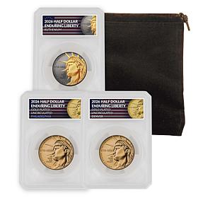 2026 P&D Uncirculated Special Edition Enduring Liberty Half Dollar Set