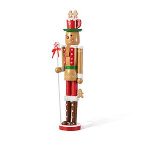 24" Wooden Gingerbread Man Nutcracker Christmas Decor