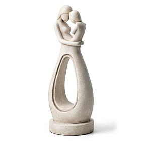 24.75"H Modern Abstract Sculpture Hugging Mommy and Baby Garden Statue