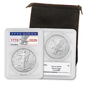 '26 MS70 PCGS 1st Edition 1 of 5000 Silver Eagle 40th Anniversary Coin