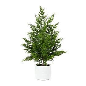 28-in Real Touch Christmas Spruce Pine by Nearly Natural
