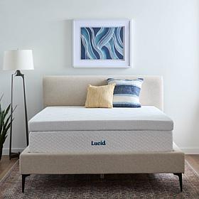 4” Lavender and Gel Memory Foam Mattress Topper, King