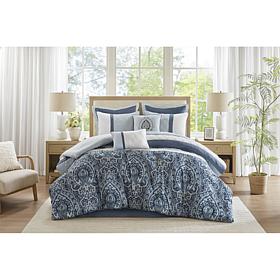 510 Design Shawnee 8-Piece Comforter Set with Damask Print