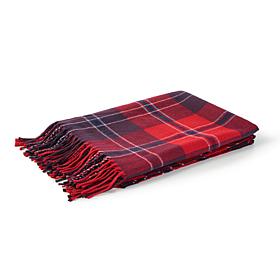 60" L x 50" W Acrylic Plaid Woven Throw