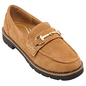 Aetrex Collette Adjustable Suede Bit Loafer