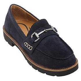 Aetrex Collette Adjustable Suede Bit Loafer