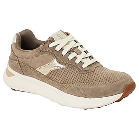 Aetrex® Emily Leather Lace-Up Sneaker