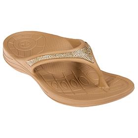 Aetrex® Fiji Sparkle Water-Friendly Orthotic Thong