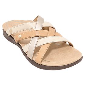 Aetrex® Kasey Leather Casual Sandal