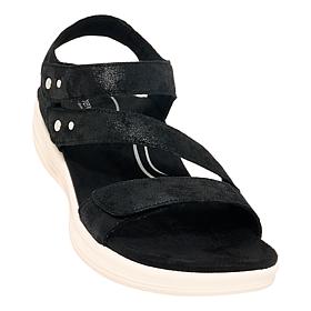 Aetrex® Savannah Leather Heeled Sandal