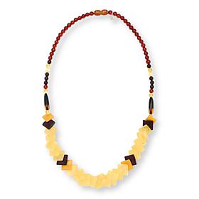 Amber Extraordinaire Multicolor Amber 20" Statement Necklace