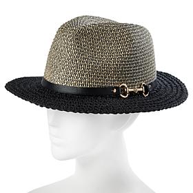 Anne Klein Uptown Chic Woven Fedora