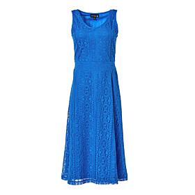 Antthony Crocheted Lace Sleeveless V-Neck Midi Dress