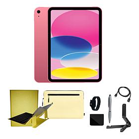 Apple iPad 11" 11th Gen Pink 512GB Wi-Fi Bundle w/Case & Voucher