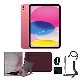 Apple iPad 11" 11th Gen Pink 512GB Wi-Fi Bundle w/Case & Voucher