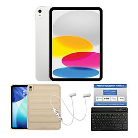 Apple iPad 11" 128GB Tablet w/ Puffer Case & Keyboard