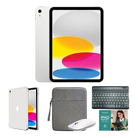 Apple iPad 11" Gen 11 Silver 256GB Tablet with Ombre TPU Case