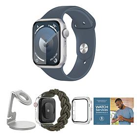 Apple Watch SE with Nylon Braided Band & Charging Stand