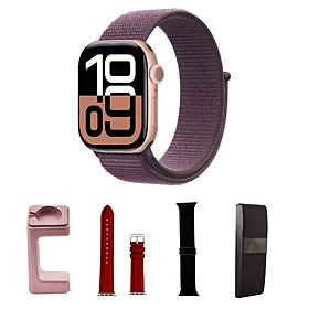 Apple Watch Series 10 46MM Rose Gold Smartwatch with Sport Loop