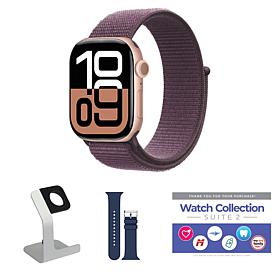 Apple Watch Series 10 GPS 46mm Sport Loop Bundle
