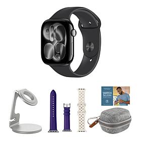 Apple Watch Series 11 Jet Black 42mm S/M with 2 Bands
