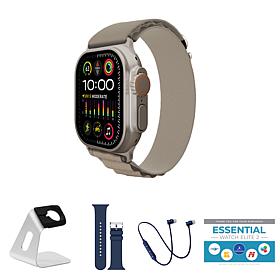 Apple Watch Ultra 2 49mm GPS + Cellular Alpine Loop Band Sm Bundle  