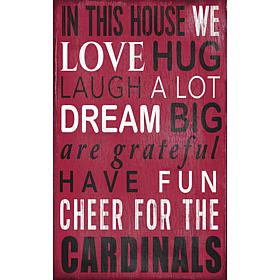 Arizona Cardinals In This House Sign