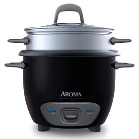Aroma ARC-743-1NGB 6-Cup Pot Style Rice Cooker - Black