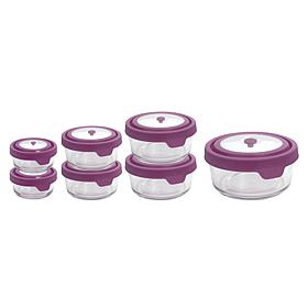 "As Is" Anchor Hocking 14 Piece Glass Food Storage Bowls with Lids